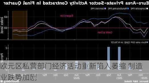 欧元区私营部门经济活动重新陷入萎缩 制造业跌势加剧