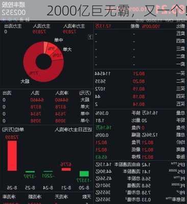 2000亿巨无霸，又一个！