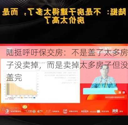 陆挺呼吁保交房：不是盖了太多房子没卖掉，而是卖掉太多房子但没盖完