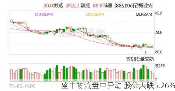 盛丰物流盘中异动 股价大跌5.26%