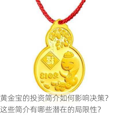 黄金宝的投资简介如何影响决策？这些简介有哪些潜在的局限性？