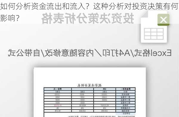 如何分析资金流出和流入？这种分析对投资决策有何影响？