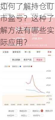 如何了解持仓盯市盈亏？这种了解方法有哪些实际应用？