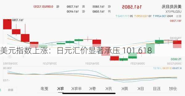 美元指数上涨：日元汇价显著承压 101.618