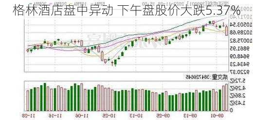 格林酒店盘中异动 下午盘股价大跌5.37%