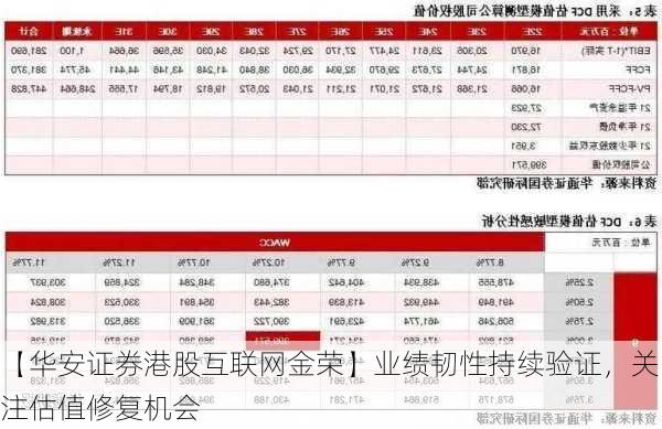 【华安证券港股互联网金荣】业绩韧性持续验证，关注估值修复机会