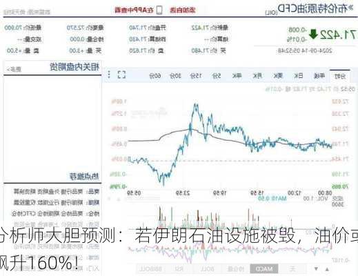 分析师大胆预测：若伊朗石油设施被毁，油价或飙升160%！