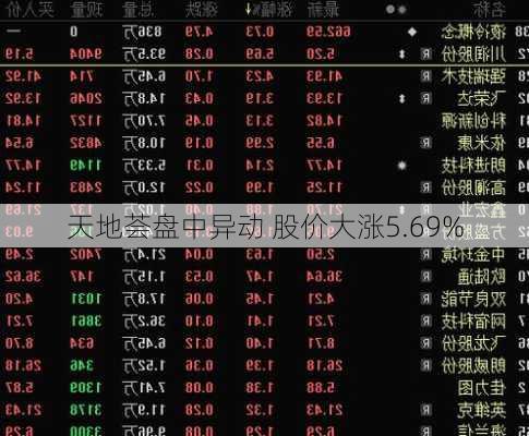 天地荟盘中异动 股价大涨5.69%