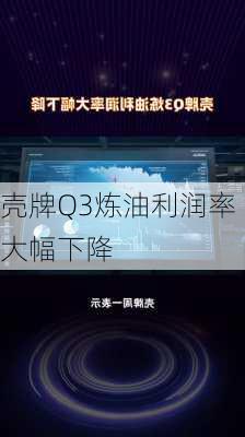 壳牌Q3炼油利润率大幅下降