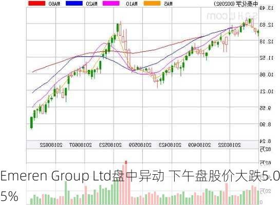 Emeren Group Ltd盘中异动 下午盘股价大跌5.05%