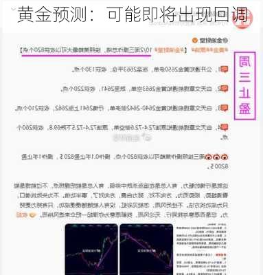 黄金预测：可能即将出现回调