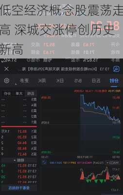 低空经济概念股震荡走高 深城交涨停创历史新高