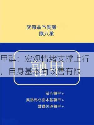 甲醇：宏观情绪支撑上行，自身基本面改善有限