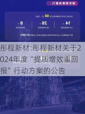 彤程新材:彤程新材关于2024年度“提质增效重回报”行动方案的公告