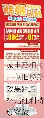 家电及相关：以旧换新效果跟踪 补贴红利持续释放