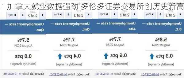 加拿大就业数据强劲 多伦多证券交易所创历史新高