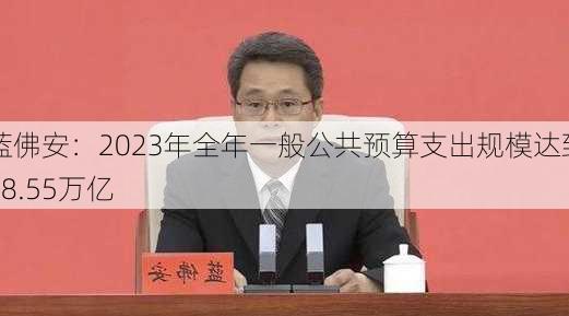 蓝佛安：2023年全年一般公共预算支出规模达到28.55万亿