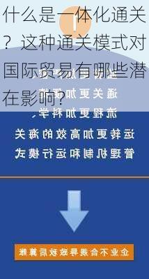 什么是一体化通关？这种通关模式对国际贸易有哪些潜在影响？