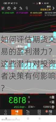 如何评估期货交易的盈利潜力？这些潜力对投资者决策有何影响？