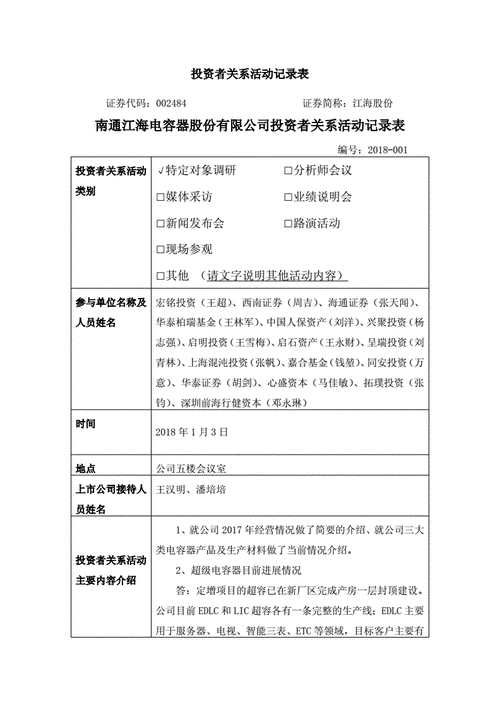 豪迈科技:2024年10月16日、10月17日和10月18日投资者关系活动记录表