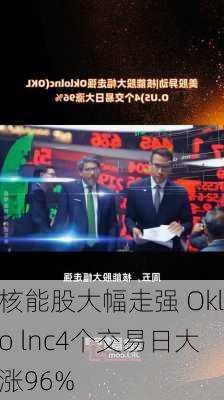 核能股大幅走强 Oklo lnc4个交易日大涨96%