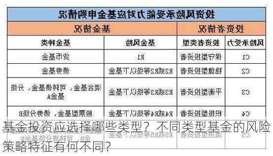 基金投资应选择哪些类型？不同类型基金的风险策略特征有何不同？