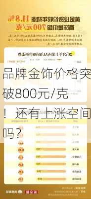 品牌金饰价格突破800元/克！还有上涨空间吗？