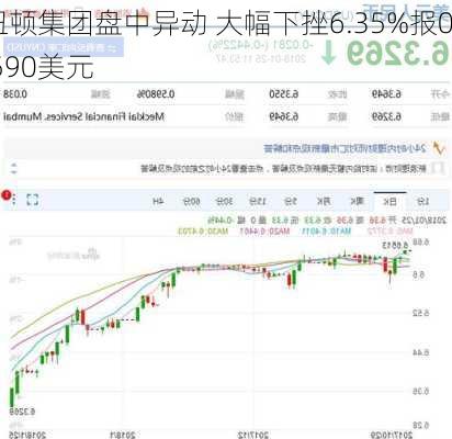 纽顿集团盘中异动 大幅下挫6.35%报0.590美元