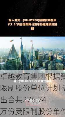 卓越教育集团根据受限制股份单位计划授出合共276.74万份受限制股份单位