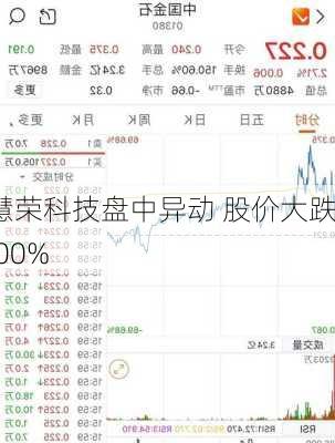 慧荣科技盘中异动 股价大跌5.00%