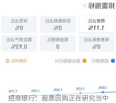 招商银行：股票回购正在研究当中