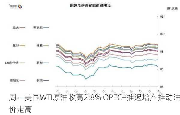 周一美国WTI原油收高2.8% OPEC+推迟增产推动油价走高