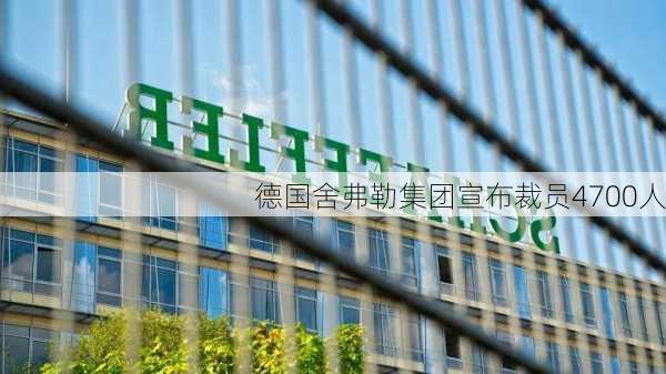 德国舍弗勒集团宣布裁员4700人