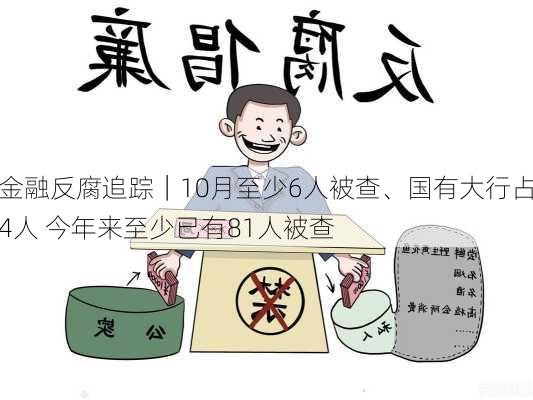 金融反腐追踪｜10月至少6人被查、国有大行占4人 今年来至少已有81人被查