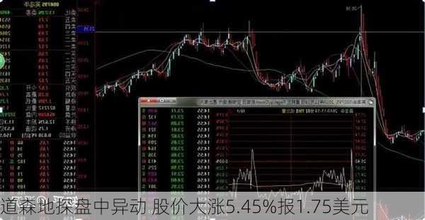 道森地探盘中异动 股价大涨5.45%报1.75美元