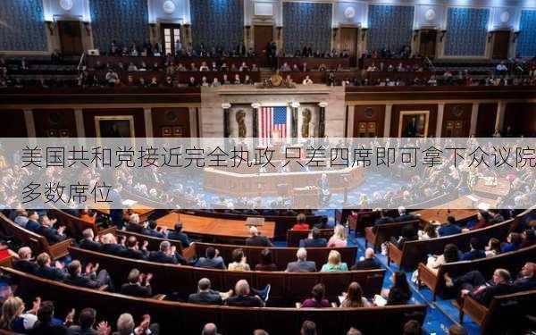 美国共和党接近完全执政 只差四席即可拿下众议院多数席位