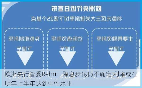 欧洲央行管委Rehn：降息步伐仍不确定 利率或在明年上半年达到中性水平