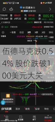 伍德马克跌0.54% 股价跌破100美元大关