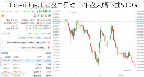 Stoneridge, Inc.盘中异动 下午盘大幅下挫5.00%