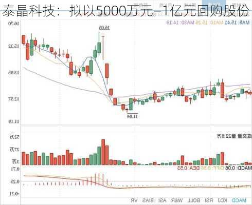 泰晶科技：拟以5000万元—1亿元回购股份