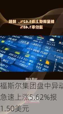 福斯尔集团盘中异动 急速上涨5.62%报1.50美元