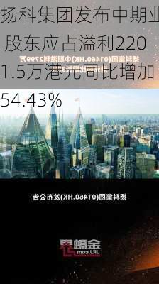 扬科集团发布中期业绩 股东应占溢利2201.5万港元同比增加54.43%