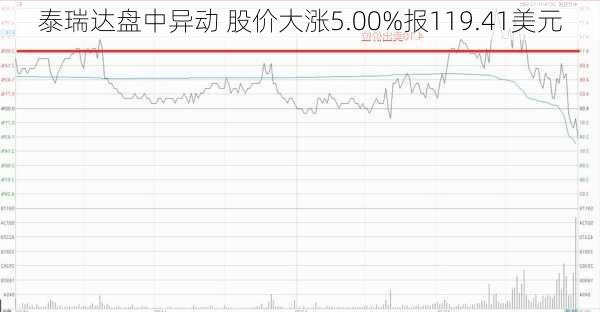 泰瑞达盘中异动 股价大涨5.00%报119.41美元