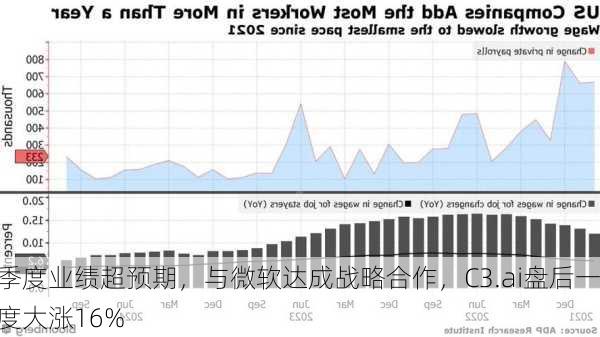 季度业绩超预期，与微软达成战略合作，C3.ai盘后一度大涨16%