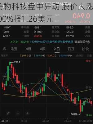 美物科技盘中异动 股价大涨5.00%报1.26美元