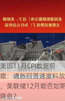 美国11月CPI数据前瞻：通胀回落速度料放缓，美联储12月能否如期降息？