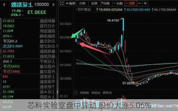 芯科实验室盘中异动 股价大涨5.06%