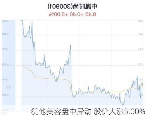 犹他美容盘中异动 股价大涨5.00%