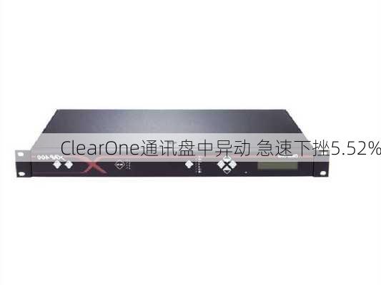 ClearOne通讯盘中异动 急速下挫5.52%