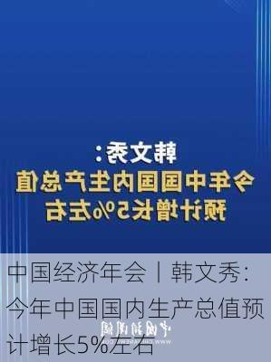 中国经济年会丨韩文秀：今年中国国内生产总值预计增长5%左右